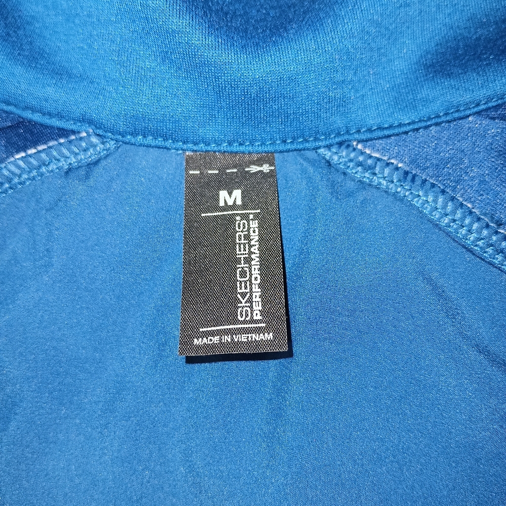 Skechers Performance Quilted Blue Jacket M - Picture 2 of 9